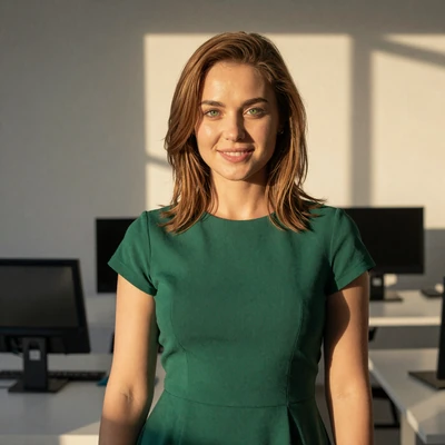 Daria, 26-year-old Russian architect from Moscow with brown hair and green eyes, values intellectual connection