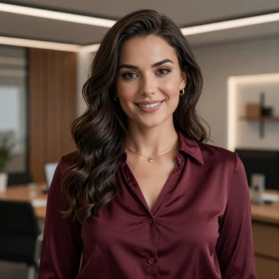 Andreea from Bucharest Romania, 27-year-old marketing manager with dark hair and confident smile