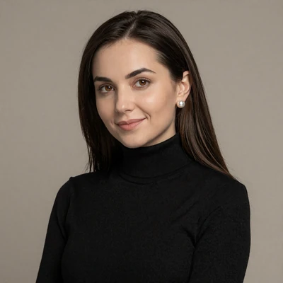 Svetlana from Moscow Russia, 27-year-old finance analyst with elegant dark hair and sophisticated style