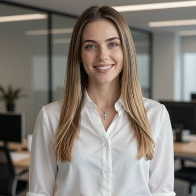 Agnieszka from Warsaw Poland, 27-year-old marketing manager with dark blonde hair and blue eyes